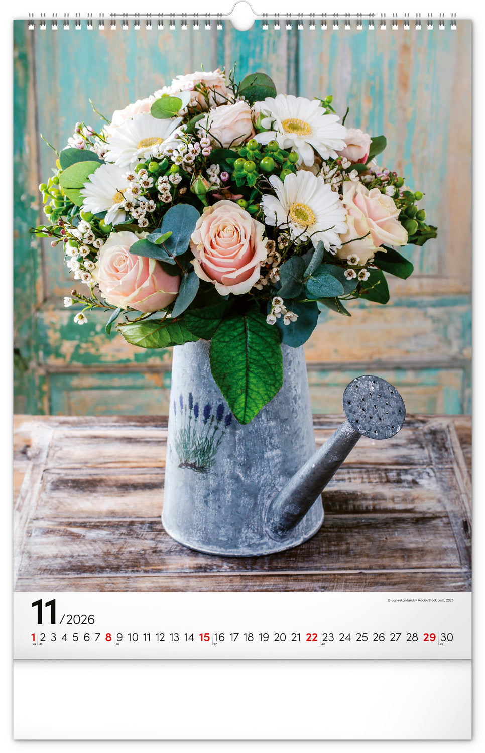 Wall calendar Bouquets 2026, 33 x 46 cm