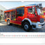 Wall calendar Fire Trucks 2026, 48 x 33 cm