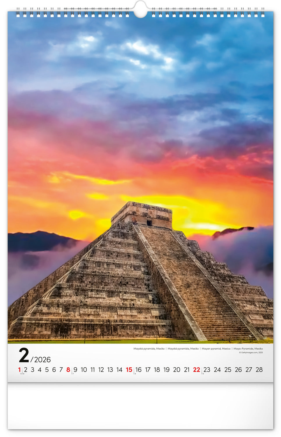Wall calendar All around the World 2026, 33 x 46 cm