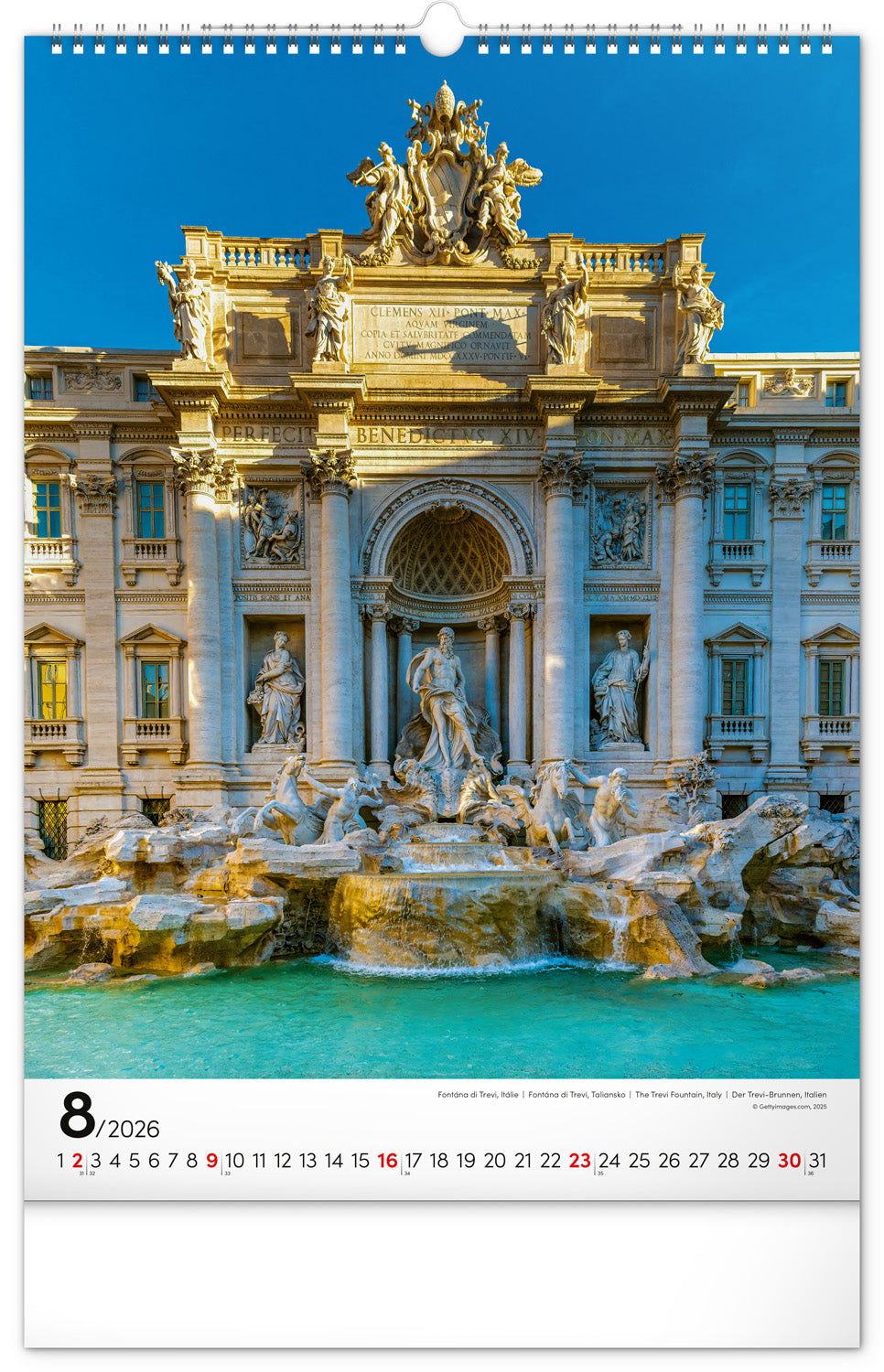 Wall calendar All around the World 2026, 33 x 46 cm