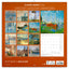 Grid calendar Claude Monet 2026, 30 x 30 cm