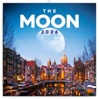 Grid calendar The Moon 2026, 30 x 30 cm
