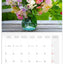 Grid calendar Flowers 2026, 30 x 30 cm