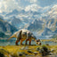 Grid calendar Dinosaurs 2026, 30 x 30 cm