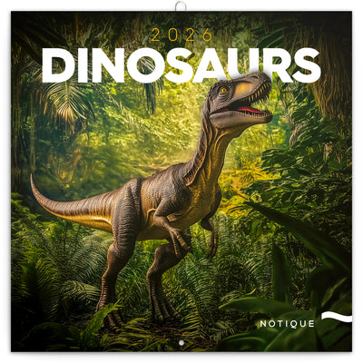Grid calendar Dinosaurs 2026, 30 x 30 cm