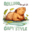Grid calendar Cheeky Capybaras 2026, 30 x 30 cm