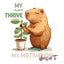 Grid calendar Cheeky Capybaras 2026, 30 x 30 cm