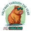 Grid calendar Cheeky Capybaras 2026, 30 x 30 cm