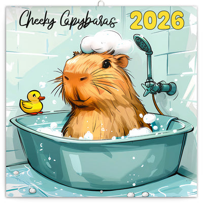 Grid calendar Cheeky Capybaras 2026, 30 x 30 cm