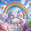 Grid calendar Happy Unicorns 2026, 30 x 30 cm