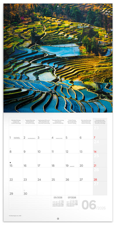 Grid calendar Our Planet 2026, 30 x 30 cm