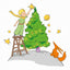 Grid calendar Le Petit Prince 2026, 30 x 30 cm