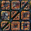 Grid calendar Barcelona 2026, 30 x 30 cm