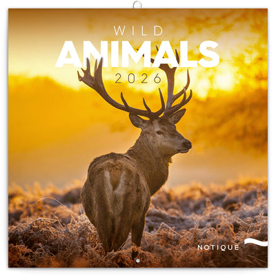 Grid calendar Wild Animals 2026, 30 x 30 cm
