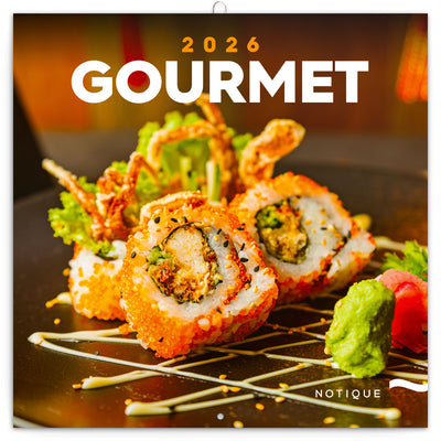 Grid calendar Gourmet 2026, 30 x 30 cm
