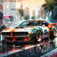 Grid calendar Fast Cars 2026, 30 x 30 cm