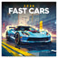 Grid calendar Fast Cars 2026, 30 x 30 cm