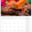 Grid calendar Lizards 2026, 30 x 30 cm