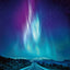 Grid calendar Aurora Borealis 2026, 30 x 30 cm