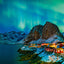 Grid calendar Aurora Borealis 2026, 30 x 30 cm