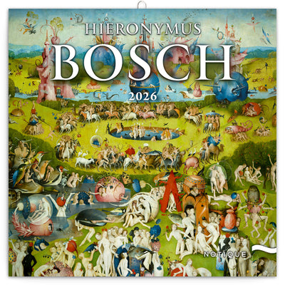 Grid calendar Hieronymus Bosch 2026, 30 x 30 cm