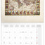 Grid calendar Antique Maps 2026, 30 x 30 cm