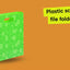 Plastic school file folder Football
